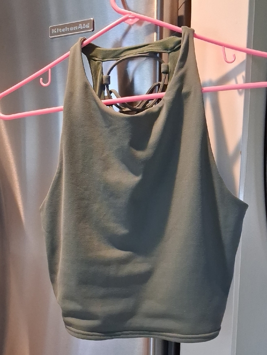 ALO Yoga Tops - ALO Yoga Olive Green High Neck Tank